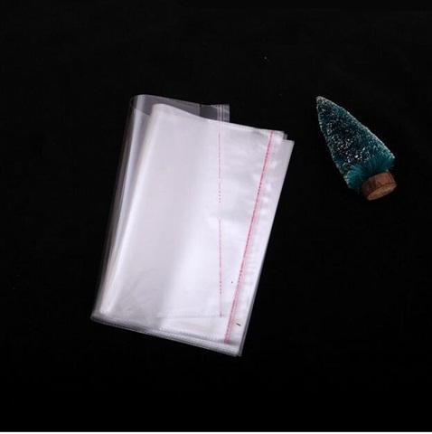 200 Clear Self-Adhesive Seal Plastic Bags 49x30cm - Click Image to Close